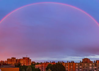 Regenbogen über Nagykanizsa