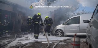 Werkstattgebäude ausgebrannt in Budapest!