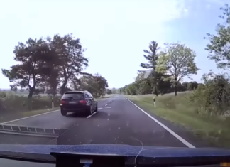 Es ist keine gute Idee ein Polizeiauto zu überholen, dass gerade Geschwindigkeit misst