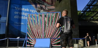 Der längste Fan-Schal Ungarns