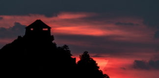 Sonnenuntergang in Salgótarján