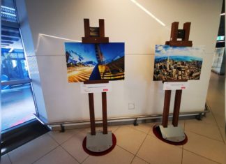 Bilderausstellung am Budapester Flughafen