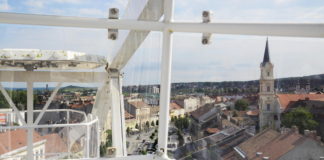 100 Jahre Stadt der Treue: Riesenrad im Burgviertel von Sopron
