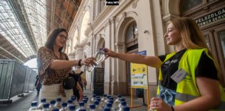Weiterhin Gratis Wasser an den großen Bahnhöfen Ungarns