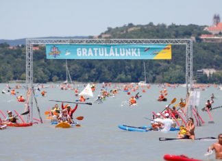 Erste Bilder der Balaton-Durchruderung