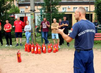 Feuerwehrausbildung in Nyíregyháza