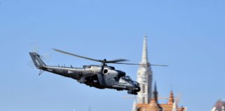 Flugtraining für die Flugparade am 20. August in Budapest