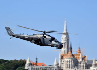 Flugtraining für die Flugparade am 20. August in Budapest