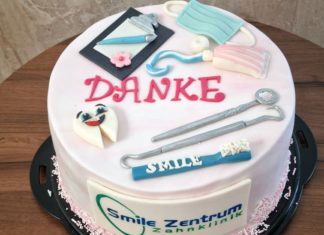 „Dental-Torte“ – Ein süßes Dankeschön bei Ungarischer Zahnklinik