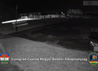 Szeged: Drifter auf dem Fußballfeld