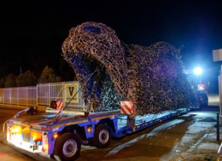 Zur Welt Jagdausstellung in Ungarn: Ein Tor aus Geweihen