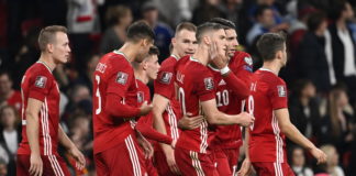 Ungarn spielt 1-1 gegen England im Wembley Stadion