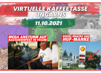 Virtuelle Kaffeetasse Ungarns am 11.10.2021