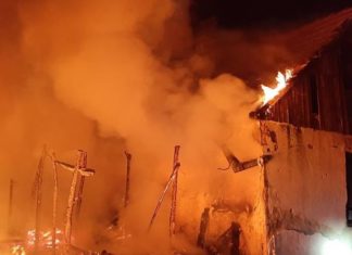 Stallungen /Nebengebäude in Dabas abgebrannt!