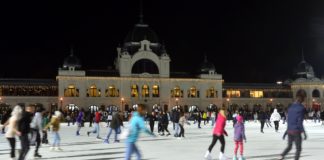 Budapests märchenhafte Eislaufbahn