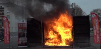 Ungarns Feuerwehr gibt wichtige Sicherheitstipps mit „heisser Vorführung“