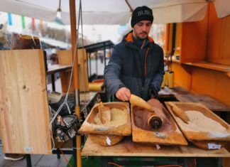Besonders beliebt: Kürtöskalacs mit Zimt und Kakao