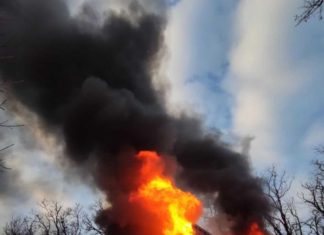 Wochenendhaus in Leányfalu in Flammen!