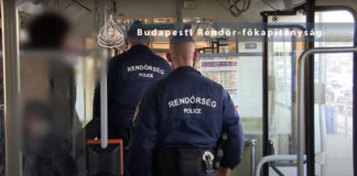 Kontrollaktion des Budapester Verkehrszentrums und der Budapester Polizeidirektion