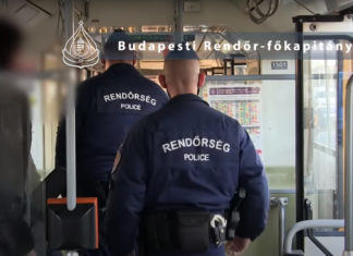Kontrollaktion des Budapester Verkehrszentrums und der Budapester Polizeidirektion