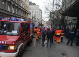 Budapester Einsatzkräfte wieder im Großeinsatz: Feuer im Krankenhaus im VII Bezirk!