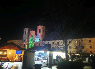 Impressionen der Advents-Lichtshow in Györ