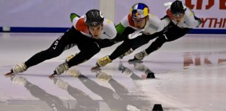 Vorbereitung zur Winterolympiade: Eisschnelläufer gut unterwegs