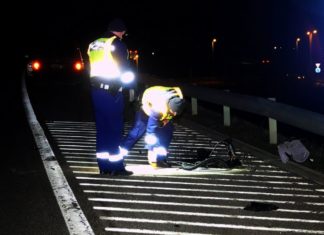 Radfahrer verirrt sich auf M43 und wird vom LKW überfahren!