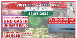 Die Virtuelle Kaffeetasse Ungarns am 29.07.2022