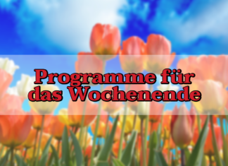 Programme für das Wochenende