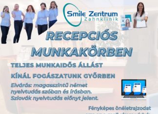 Győrer Zahnklinik sucht deutschsprechende Rezeptionist/in