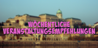 Wöchentliche Veranstaltungsempfehlungen