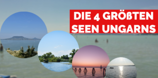 Die vier größten Seen Ungarns