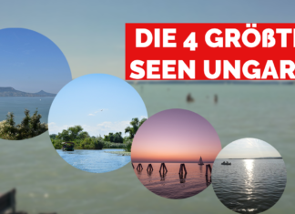 Die vier größten Seen Ungarns