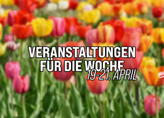 Veranstaltungen für die Woche: 19-21. April