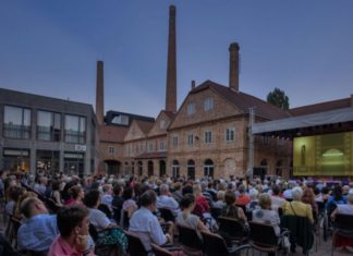 Den ganzen Sommer über laufen Klassiker in diesem Gartenkino