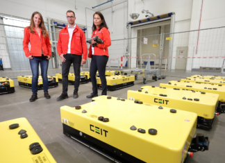 Autonome Roboter unter strenger Beobachtung bei Audi Hungaria