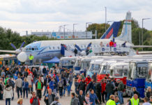 Am Wochenende werden im Aeropark 130 alte Ikarus-Busse vorgestellt