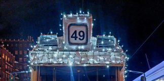 Lichterstraßenbahnen 2024 in Budapest