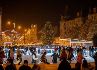 Debrecener Advent – Die Eröffnung der Eisbahn