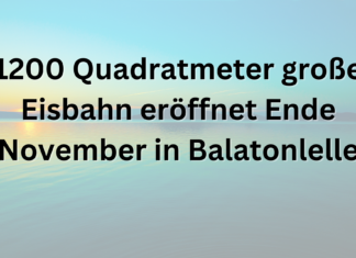 1200 Quadratmeter große Eisbahn eröffnet Ende November in Balatonlelle