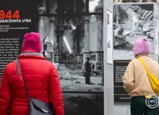 Freiluft-Fotoausstellung erinnert an die Belagerung Budapests im Várkert Bazár
