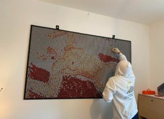 Ausstellung aus essbaren Bildern im Rahmen des Bartók Béla Boulevard-Programms