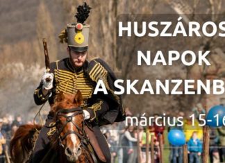 Husaren-Programme im Skanzen Szentendre am 15. März