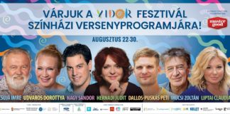 Fast zwei Dutzend Theateraufführungen erwarten die Besucher beim Vidor-Festival in Nyíregyháza