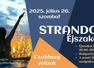 Mehr als fünfzig ungarische Bäder nehmen am Samstag an der „Nacht der Strände“ teil