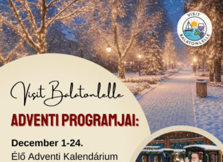 Balatonlelle verwandelt sich zu Weihnachten in einen einzigen großen Adventskalender