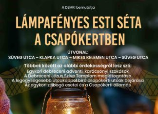 Abendlicher Lichter-Spaziergang im Csapókert in Debrecen! 🌟