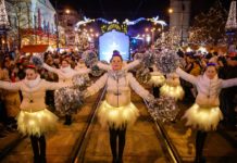 Erstes Eisblumenkarneval in Debrecen setzt neues winterliches Highlight