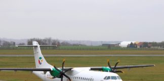 Erster Flug München – Pécs – München